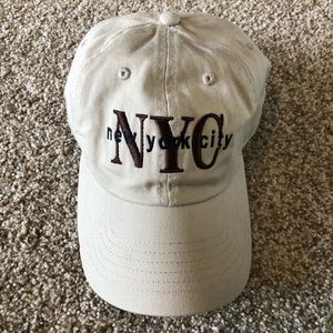 Tan New York City hat